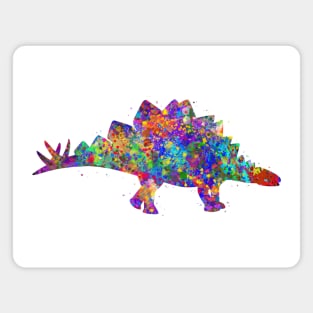 Stegosaurus dinosaur watercolor Magnet